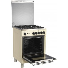 La Germania AM6 4C 81 C CR GPL Ri Κουζίνα Υγραερίου 65lt με Εστίες Υγραερίου Π59.5εκ. Μπεζ